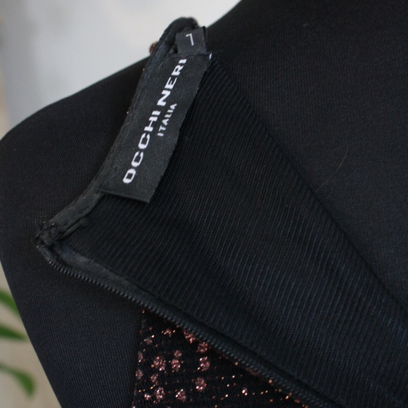 Black Tank Dress with Copper Sparkly Flecks - Picture 7 of 7